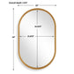 Gold Oval Mirror