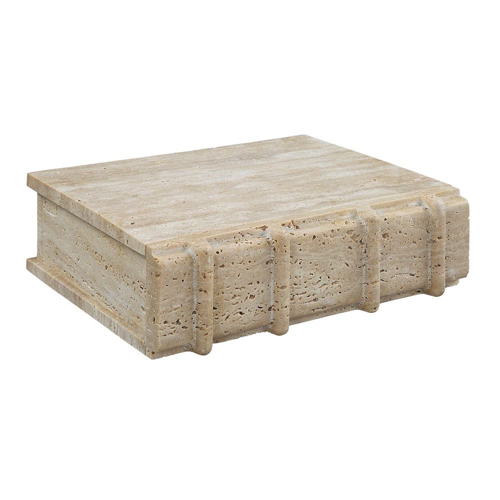 Novel Box - Travertine Small