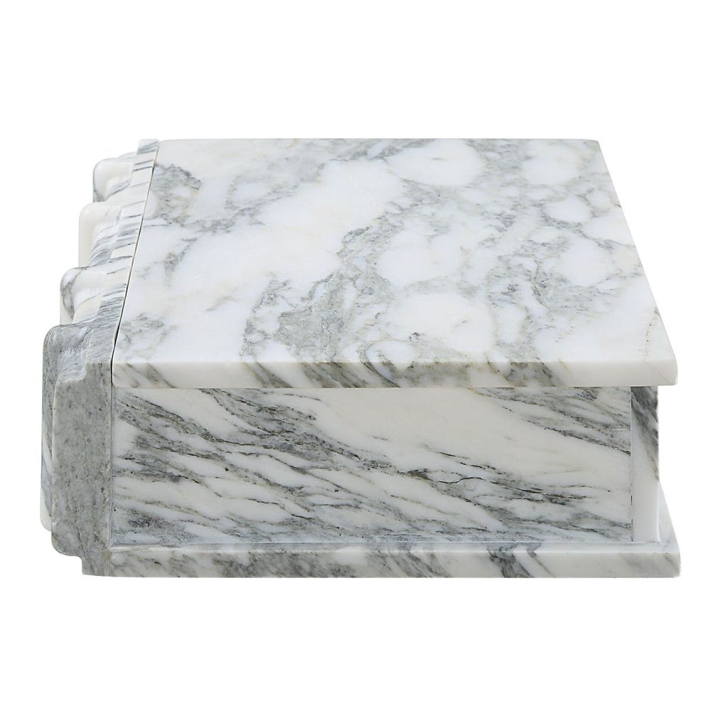 Novel Box - Arabescato Marble Small