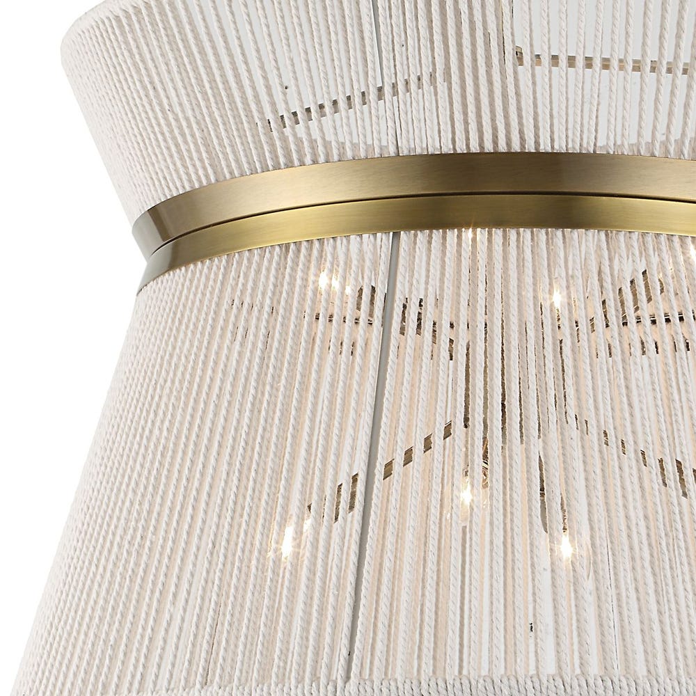 Highly Strung, 8 Lt Round Pendant - White
