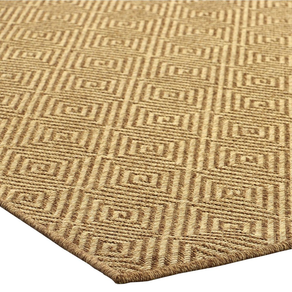 Maize Diamond Rug - Burnt Umber