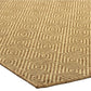 Maize Diamond Rug - Burnt Umber