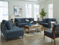Bixler Navy Loveseat