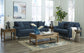 Bixler Navy Sofa and Loveseat Set