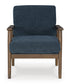 Bixler Showood Navy Accent Chair