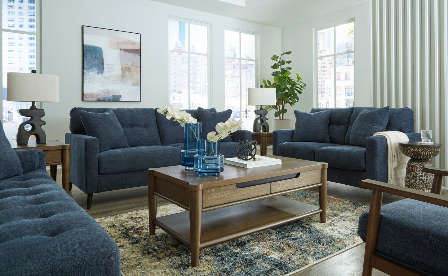 Bixler Navy Sofa