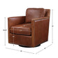 Roosevelt Swivel Chair - Cognac