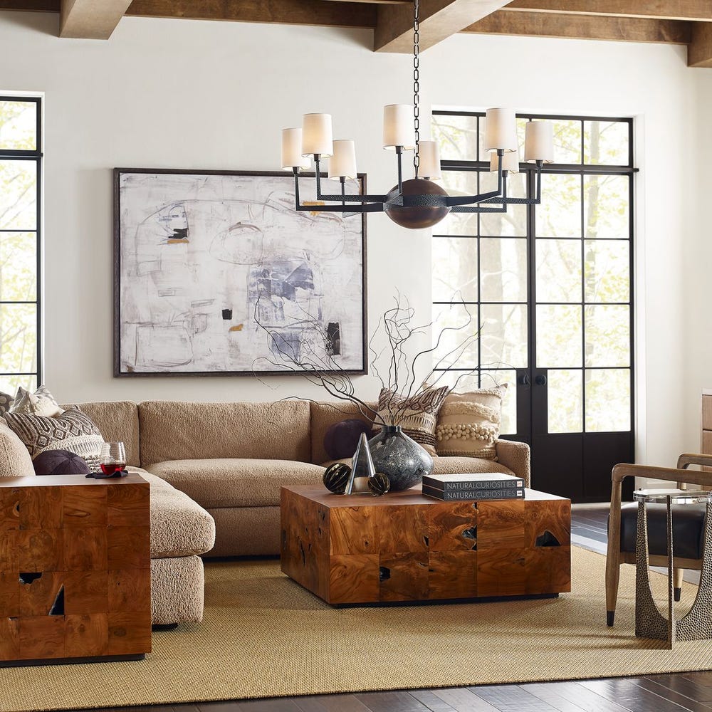 Maize Diamond Rug - Burnt Umber