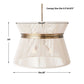 Highly Strung, 8 Lt Round Pendant - White