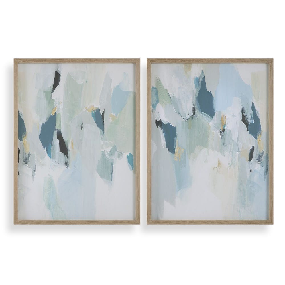 Seabreeze Framed Canvases, Set of 2