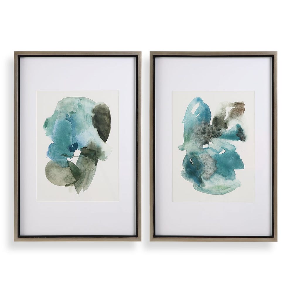 Blueprints Framed Prints, Set of 2