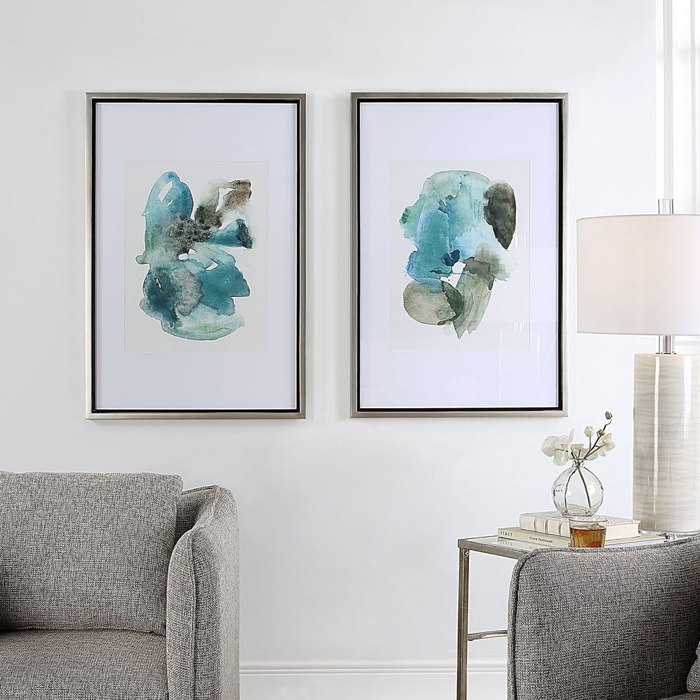 Blueprints Framed Prints, Set of 2