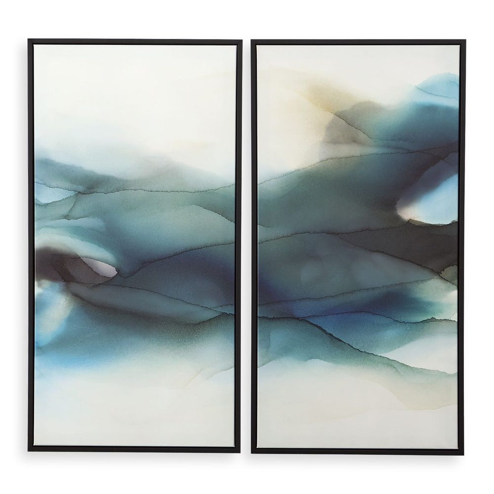 September Desert Framed Canvases, Set of 2