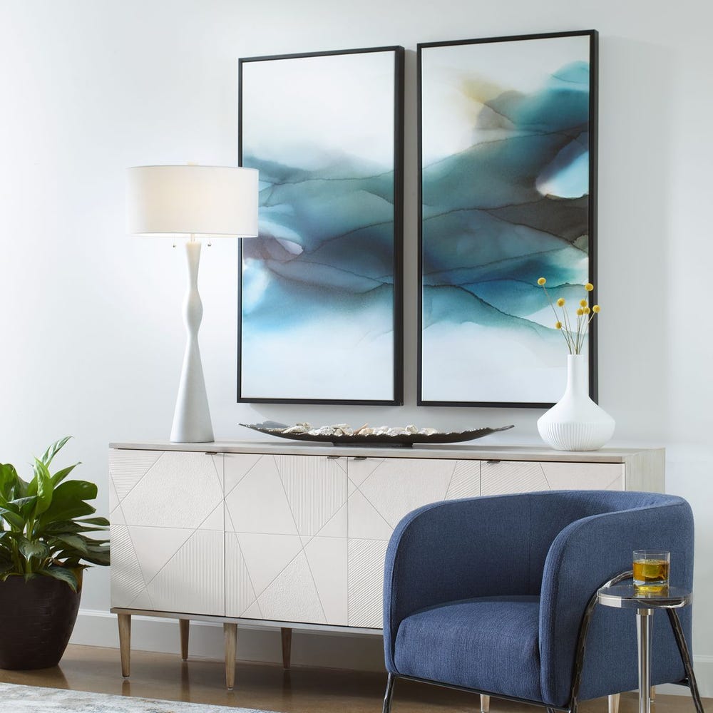 September Desert Framed Canvases, Set of 2