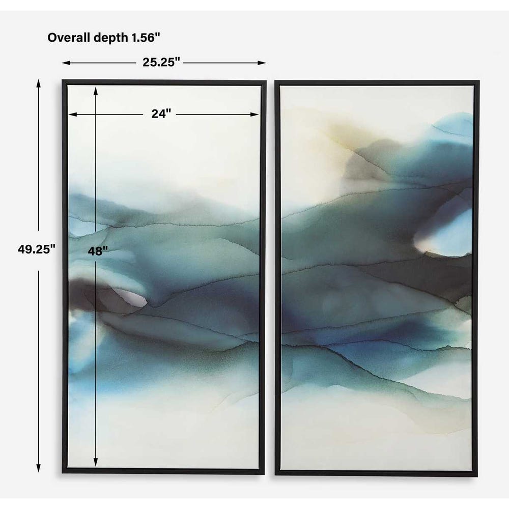 September Desert Framed Canvases, Set of 2