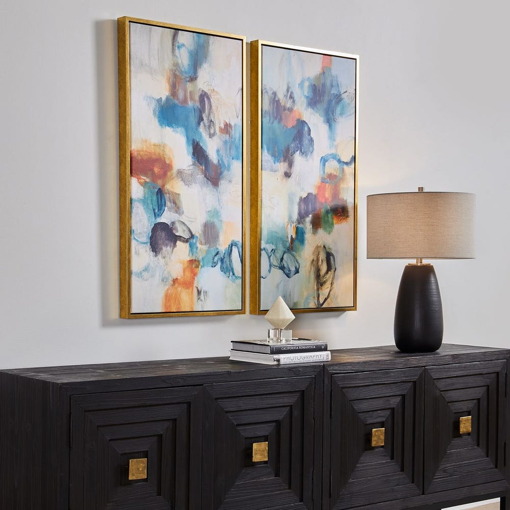 Casual Moments Framed Canvases, Set of 2