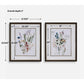Delicate Flowers Framed Prints, Set of 2
