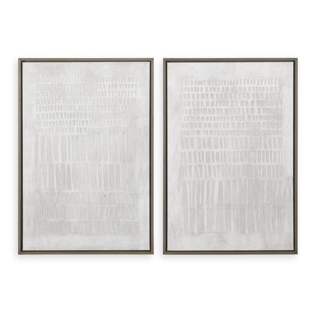 Social Theory Framed Canvases, Set of 2