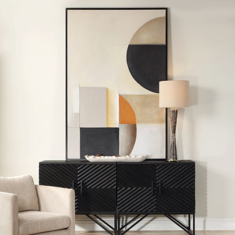 Western Hemisphere Hand Painted Canvas
