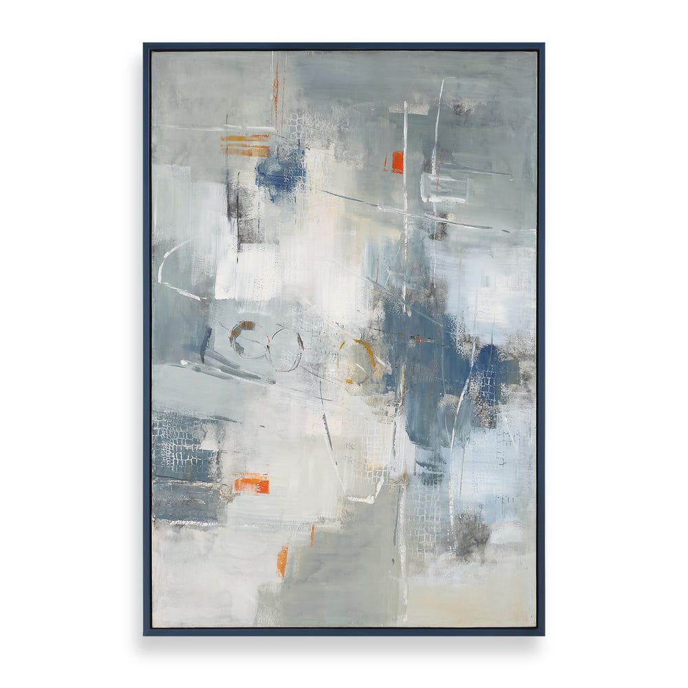 Blueprint Hand Painted Canvas