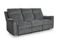 Barnsana Gravel Power Reclining  Sofa and Loveseat Package Deal