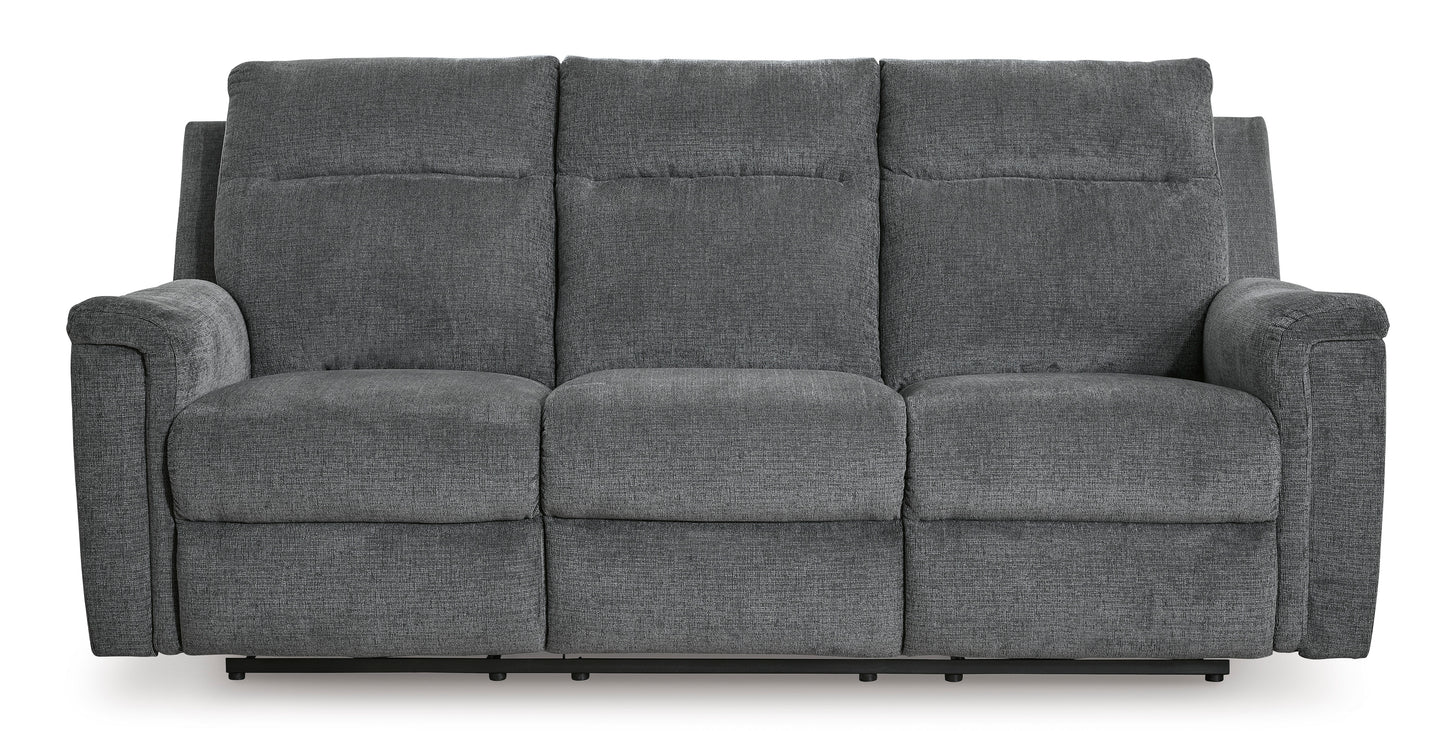 Barnsana Gravel Power Reclining  Sofa and Loveseat Package Deal