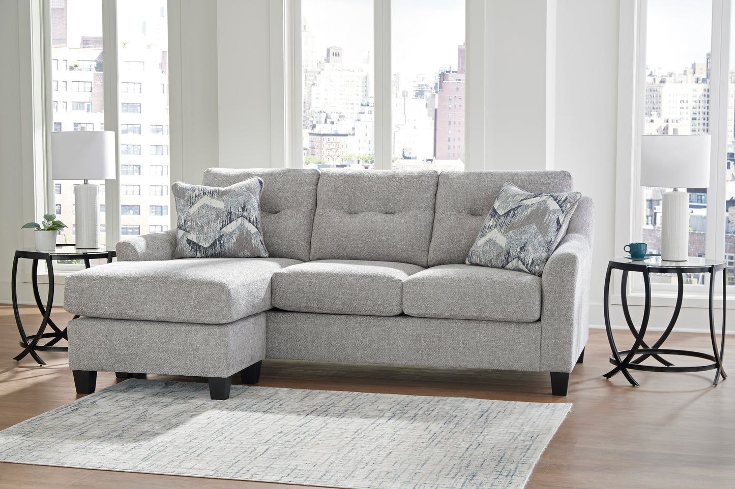 Keenelynn Nickel Sofa Chaise