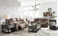 Stoneland sofa and Loveseat Manual Recliner Set