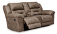 Stoneland sofa and Loveseat Manual Recliner Set