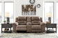 Stoneland sofa and Loveseat Manual Recliner Set