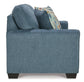 Cashton Blue Queen Sofa Sleeper