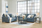 Cashton Blue Queen Sofa Sleeper