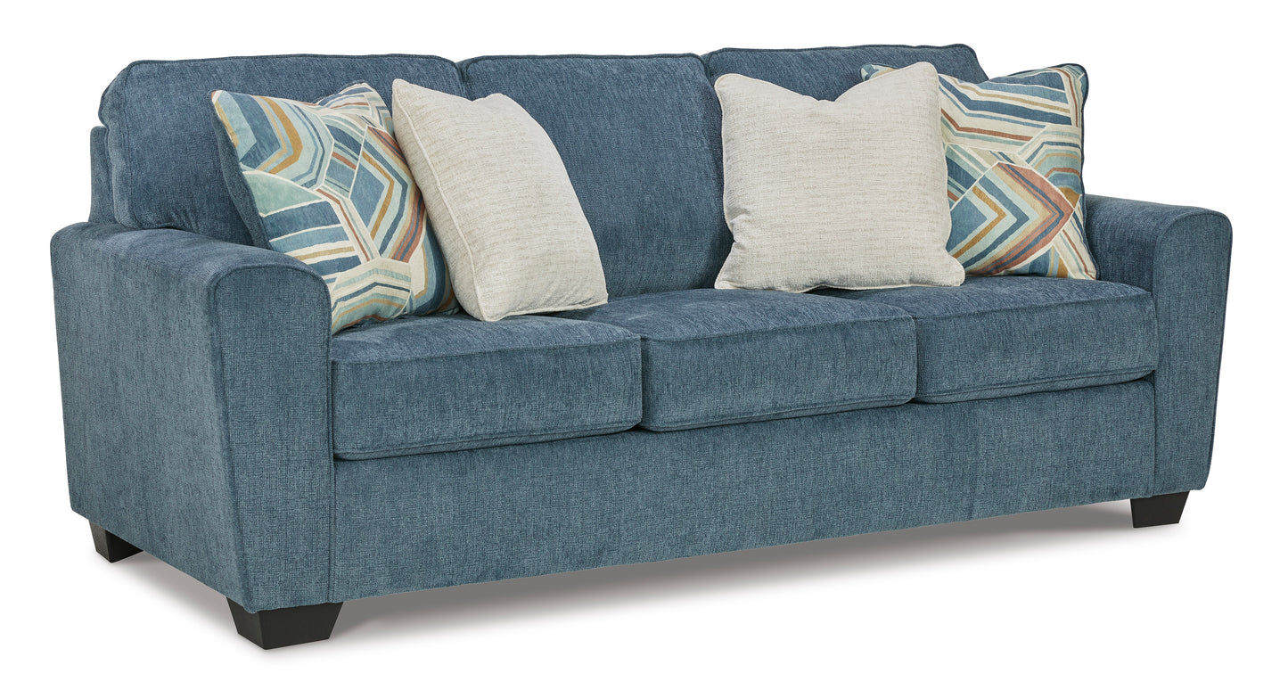 Cashton Blue Queen Sofa Sleeper