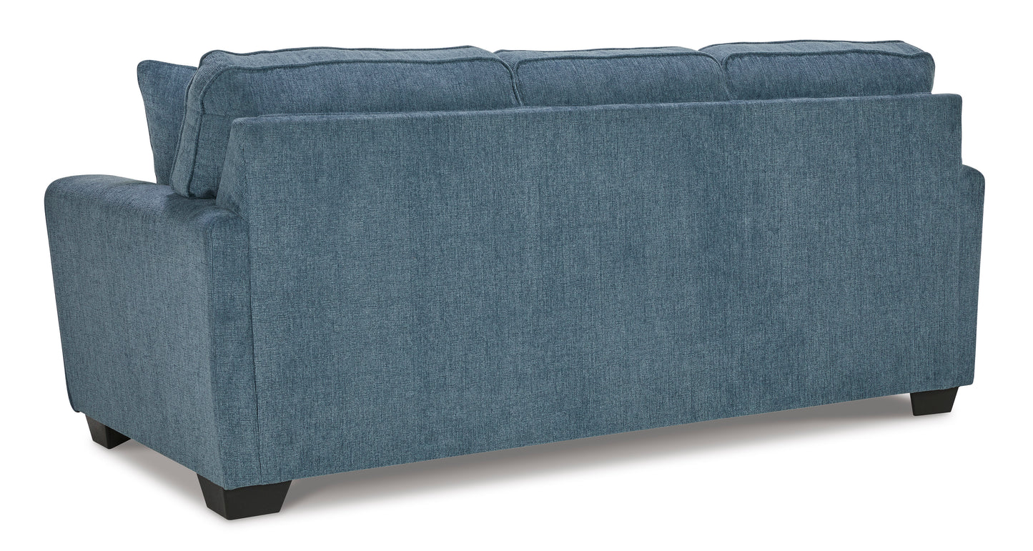 Cashton Blue Queen Sofa Sleeper