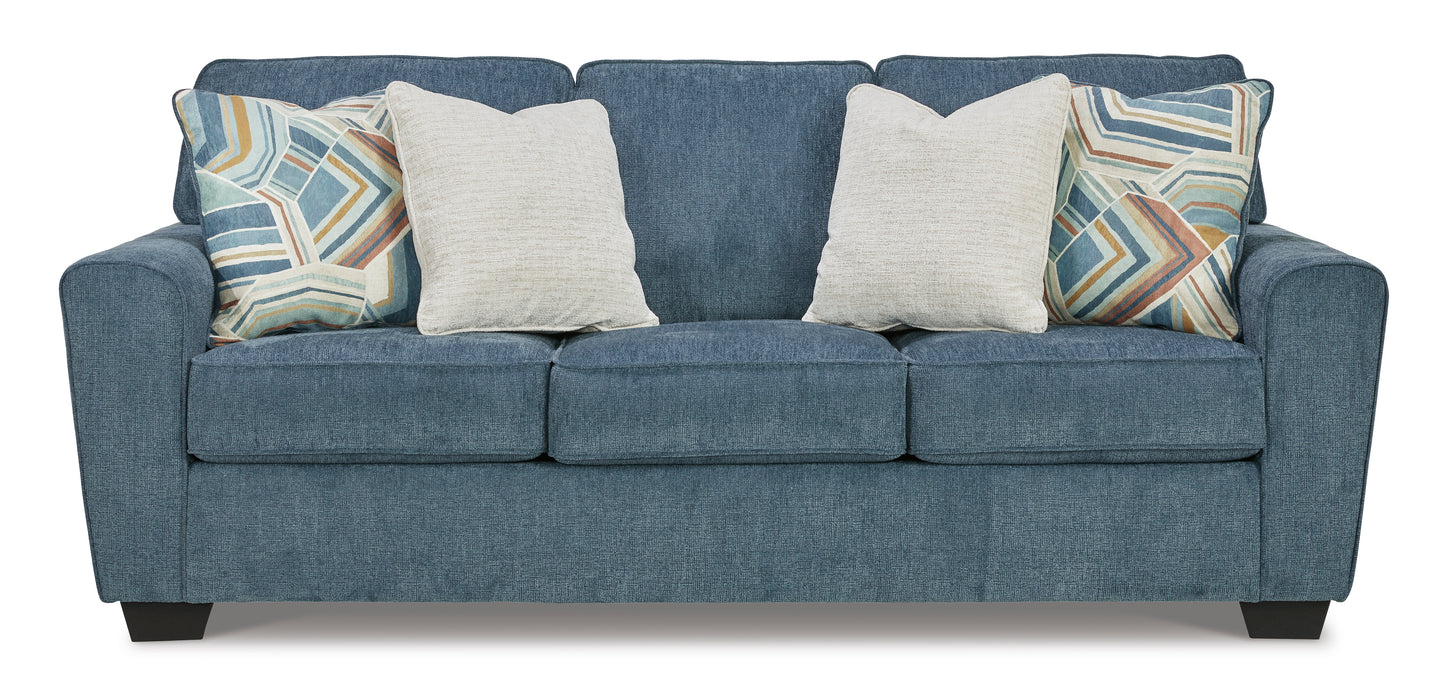 Cashton Blue Queen Sofa Sleeper