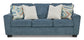 Cashton Blue Queen Sofa Sleeper