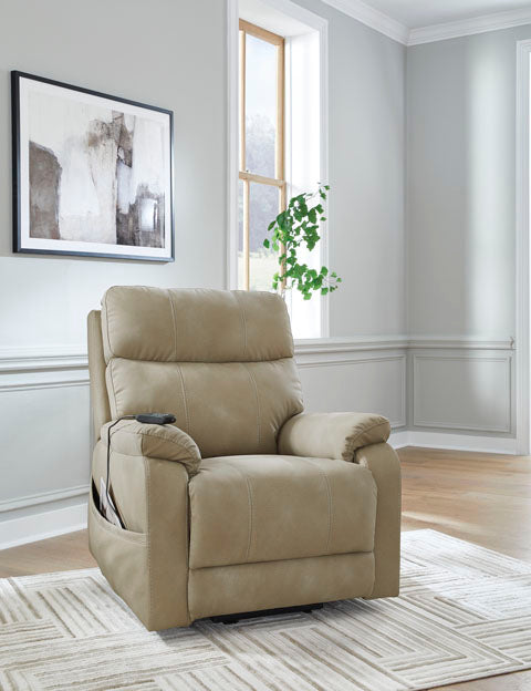 Next-Gen Durapella Sand Power Lift Recliner