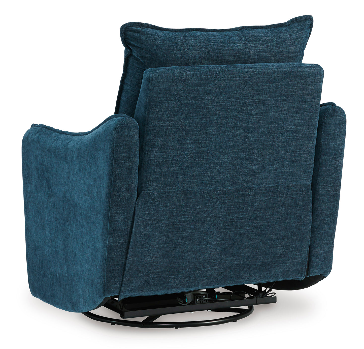 McBurg Navy Swivel Power Recliner
