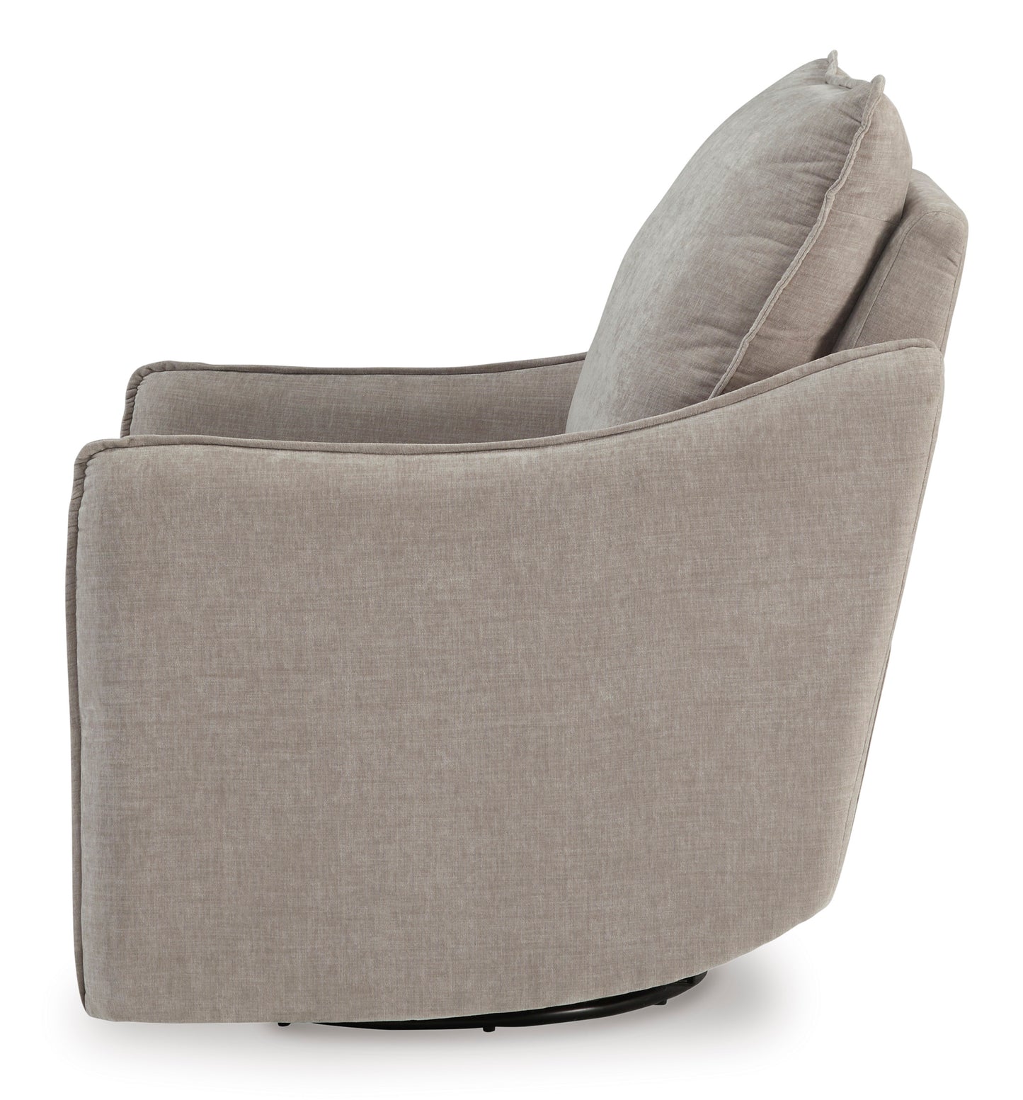 McBurg Taupe Swivel Power Recliner