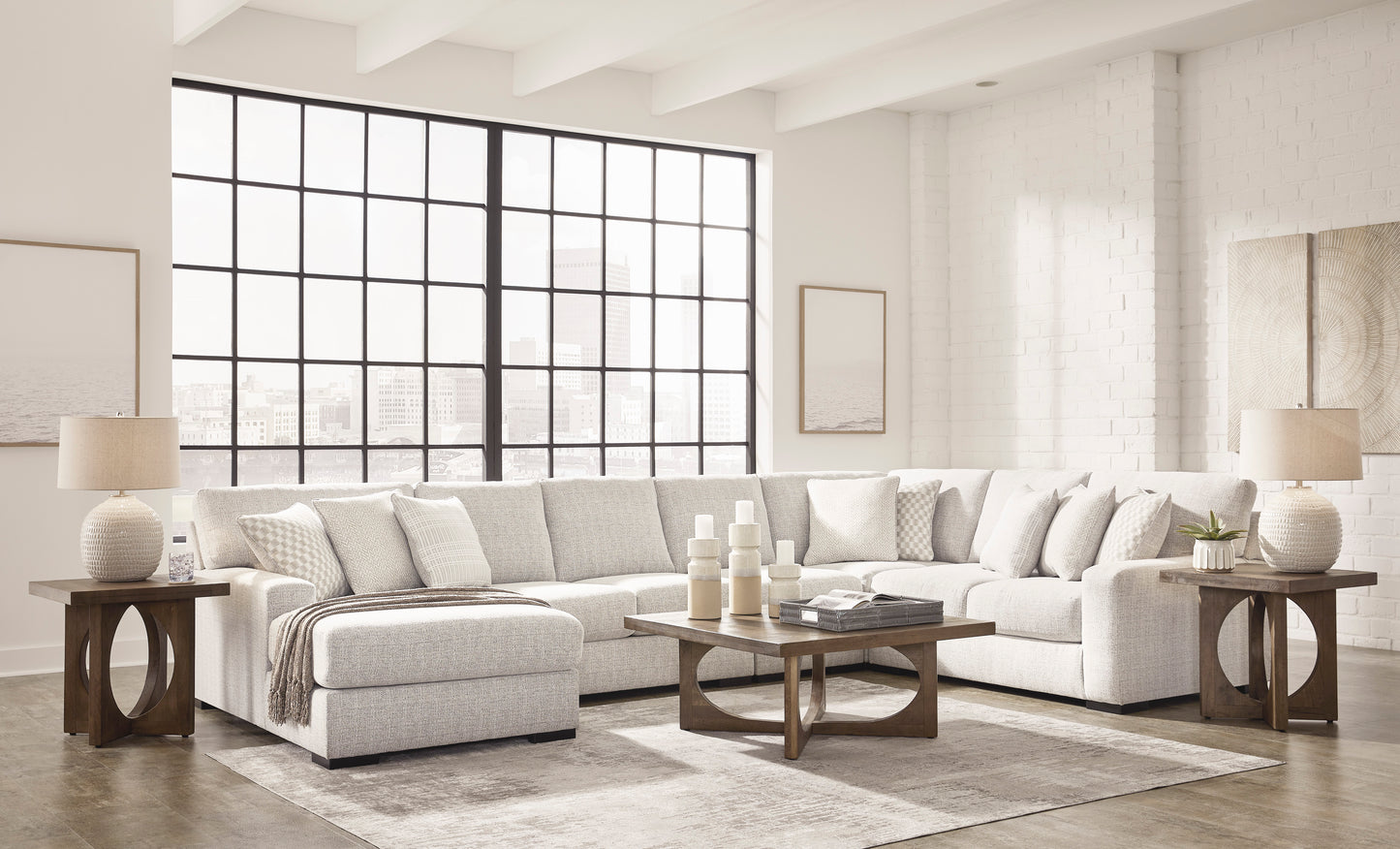 Larce 5-Piece Sectional with Chaise