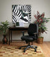 Dillon Blk S/B Synchro Leather Chair