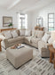 Brogan Bay 3-Piece Sectional with Cuddler and Oversized Ottoman