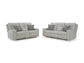 Jasperson Stone Sofa and Loveseat Power Reclining Package Deal