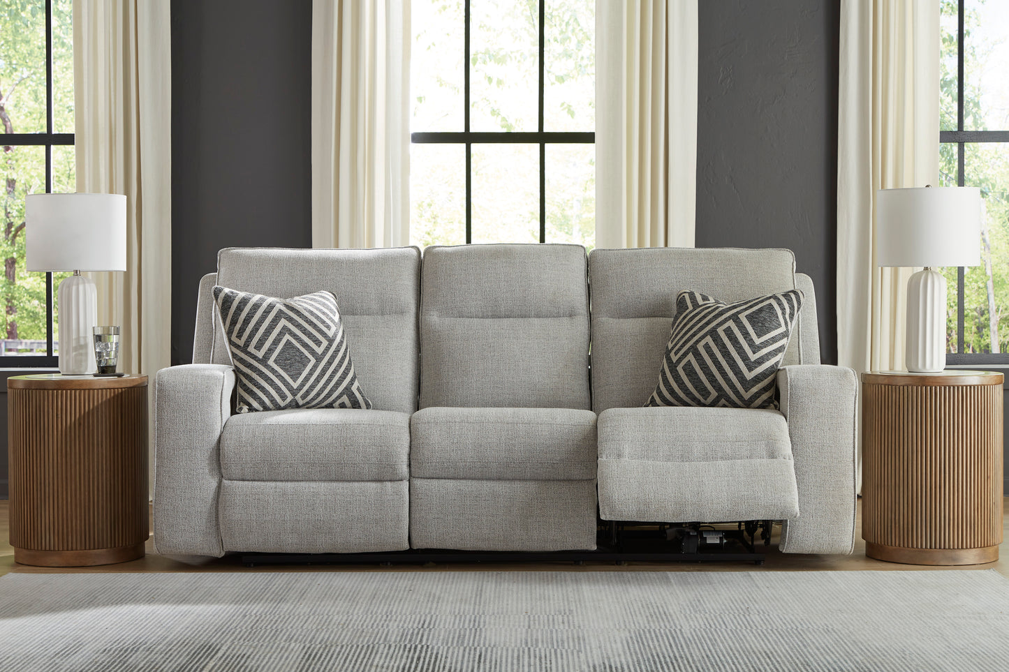 Jasperson Stone Sofa and Loveseat Power Reclining Package Deal