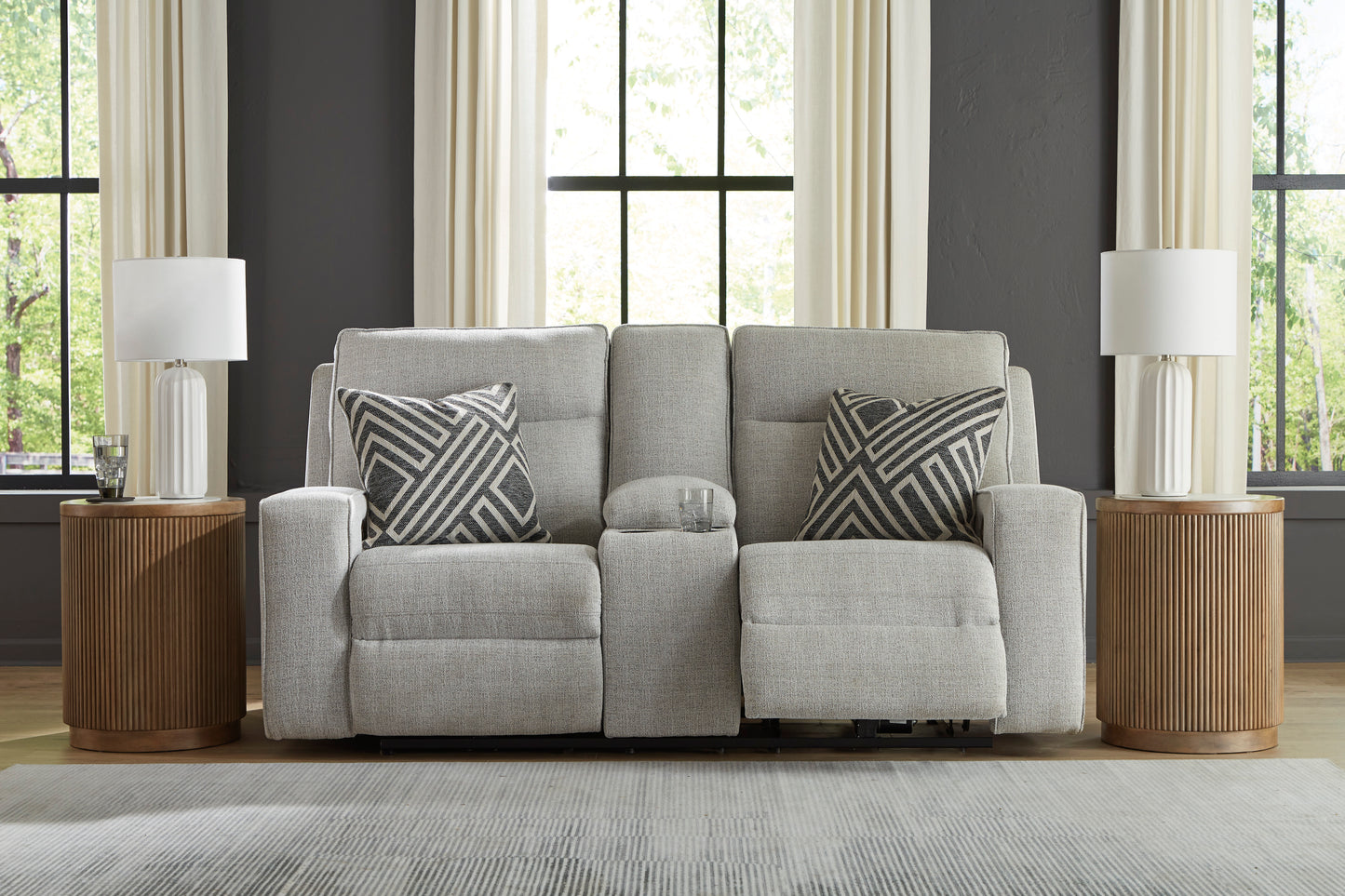 Jasperson Stone Sofa and Loveseat Power Reclining Package Deal