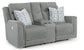 Overflow Steel Sofa and Loveseat Power Reclining Package Deal