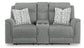Overflow Steel Sofa and Loveseat Power Reclining Package Deal