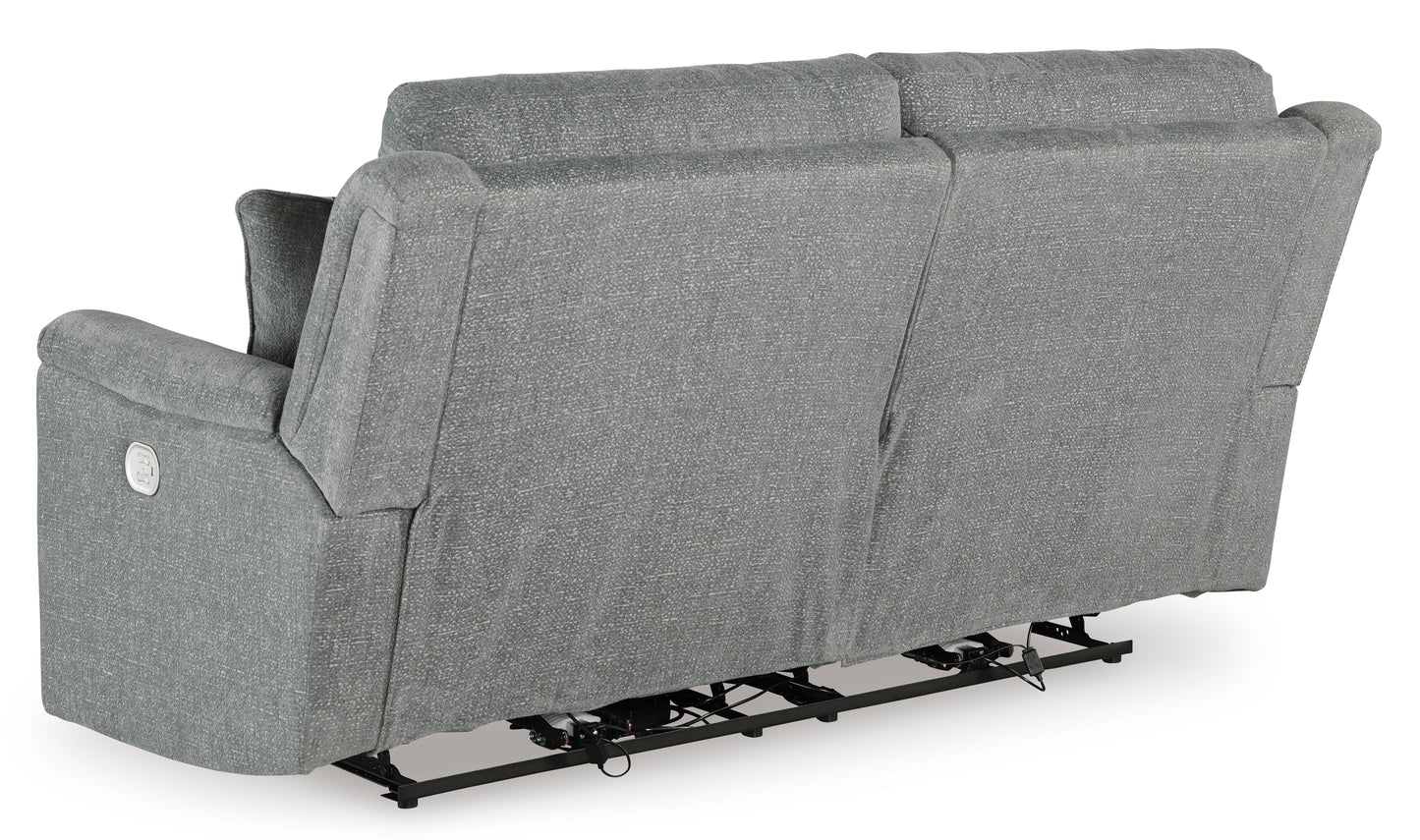Overflow Steel Sofa and Loveseat Power Reclining Package Deal