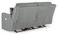 Overflow Steel Sofa and Loveseat Power Reclining Package Deal