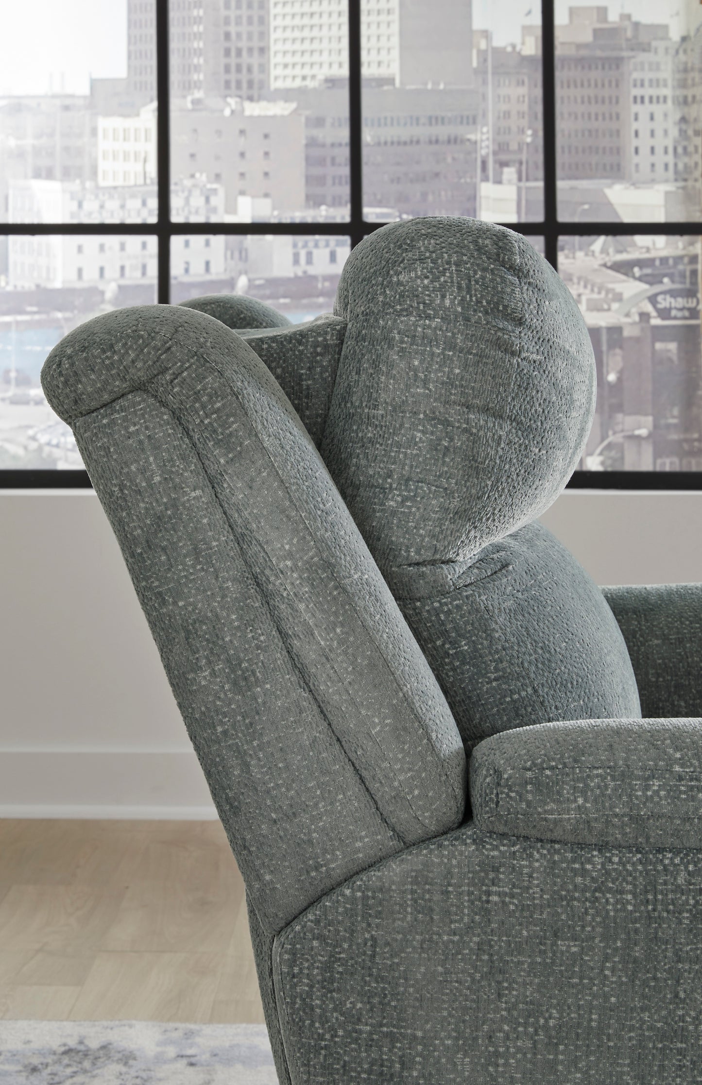 Overflow Steel Sofa and Loveseat Power Reclining Package Deal
